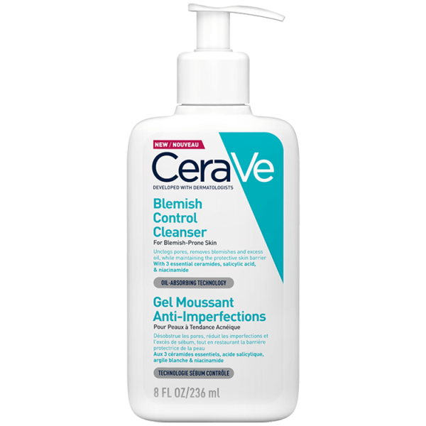 ژل شست و شوی صورت سراوی Cerave مدل Blemish Control (ضدجوش)