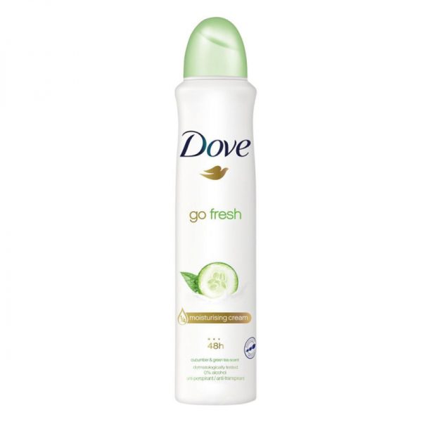 اسپری ضد تعریق زنانه داو Dove مدل Go Fresh (خیار)