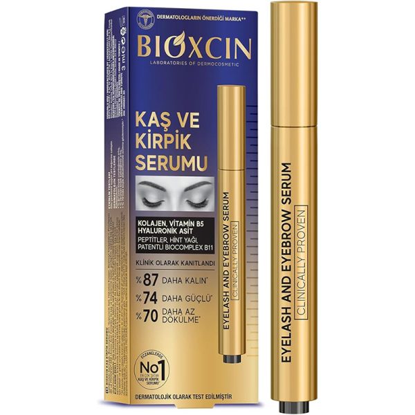 سرم تقویت کننده مژه و ابرو بیوکسین Bioxin حاوی هیالورنیک اسید