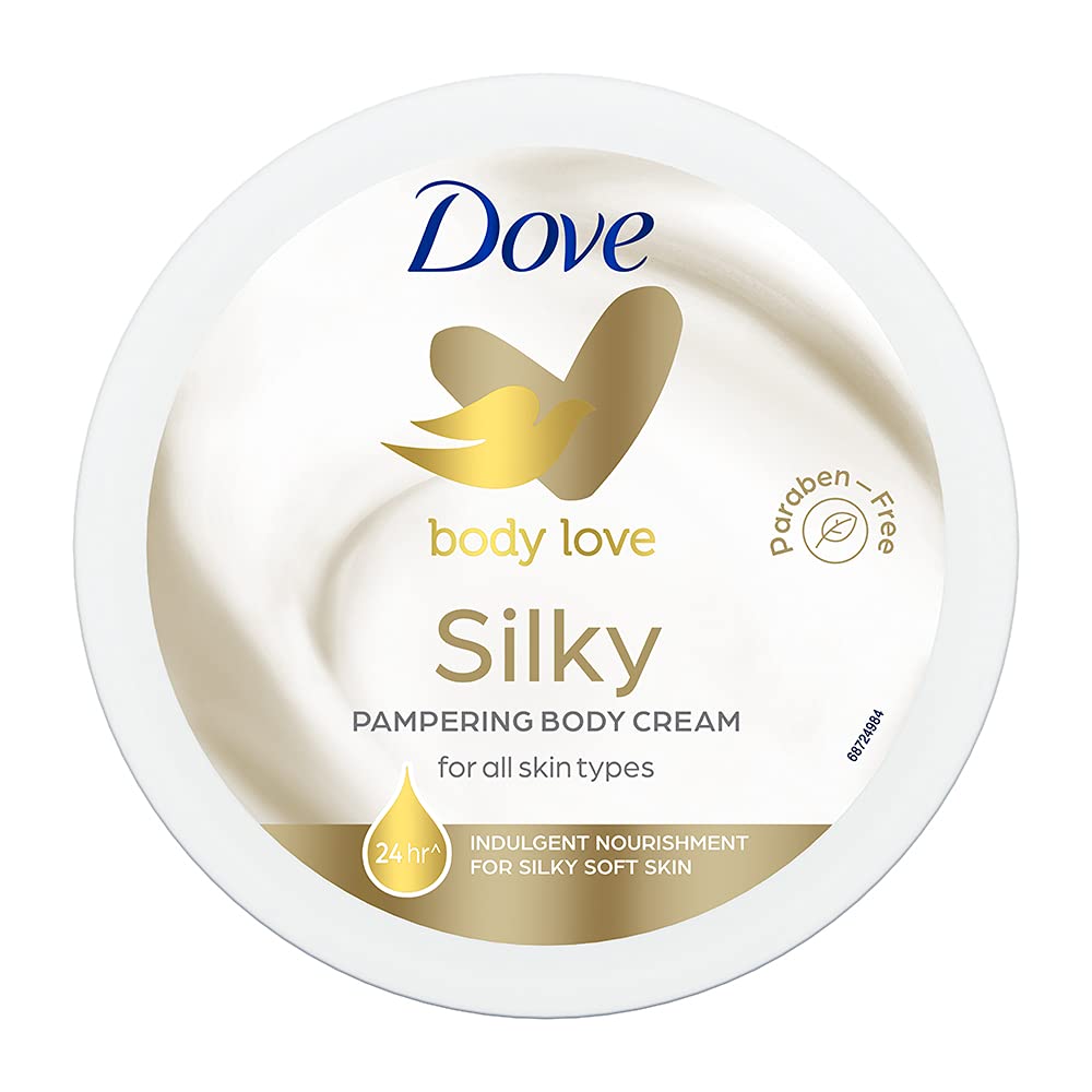 کرم مرطوب‌کننده دست و بدن داو مدل Body Love Silky Pampering حجم 300 میل