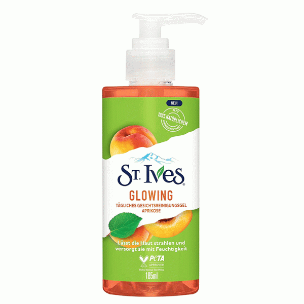 ژل شستشوی صورت St. Ives مدل Glowing Apricot حجم 200 میلی‌لیتر