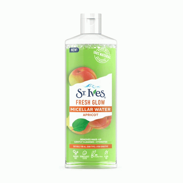 ✨ میسلار واتر آبرسان و شاداب‌کننده St. Ives مدل Fresh Glow (Dry Skin)