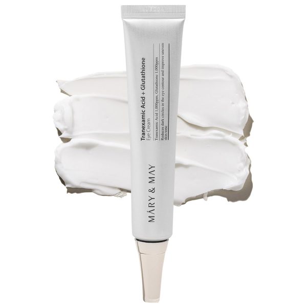 کرم دور چشم 30 میل ضد تیرگی و ضد پف مری اند می Mary & May Tranexamic Acid + Glutathione Eye Cream
