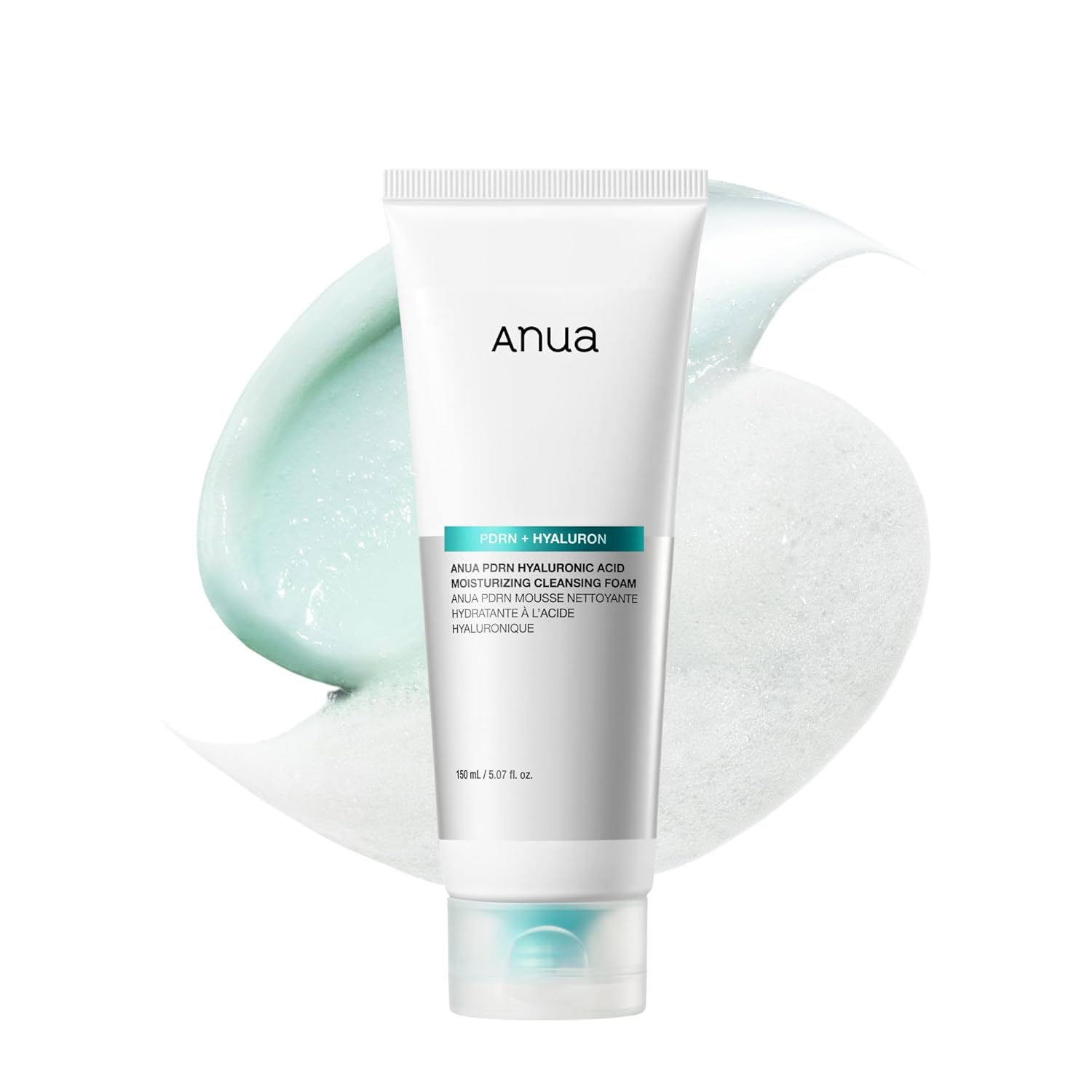 61BW1OP+vzL._SL1500_ فوم شستشوی آنوا PDRN هیالورونیک اسید – Anua PDRN Hyaluronic Acid Moisturizing Cleansing Foam - تصویر 1